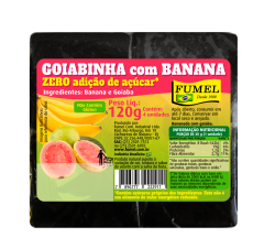 Goiabinha c/ Banana - Sem Açúcar - 120g.